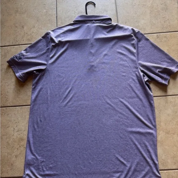Travis Mathew Golf Polo Shirt Mens XXL Purple NWT The Oceanside Heather Polo - Picture 8 of 8